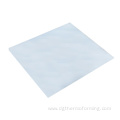 White polycarbonate plastic film for vacuum forming